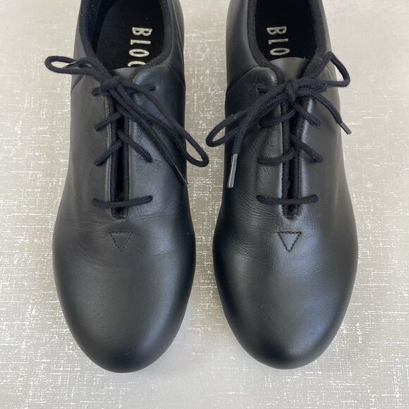 Bloch Women's #2 Shockwave Black Leather Dance Jazz Tap Shoes Size 7M - Picture 3 of 12
